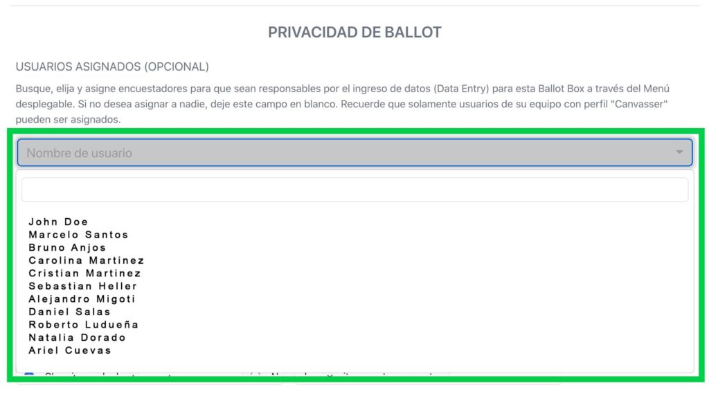 Data Entry - Ballot Box - PoliticFy