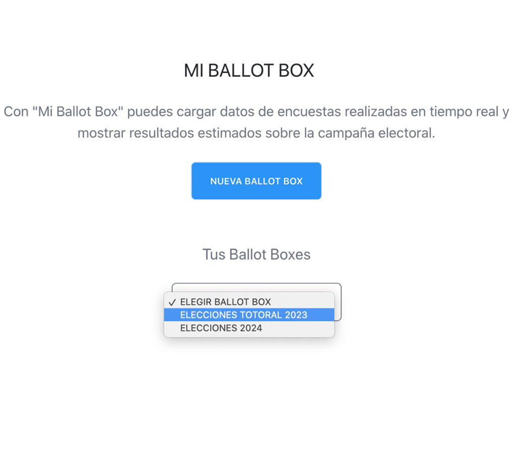 Data Entry - Ballot Box - PoliticFy